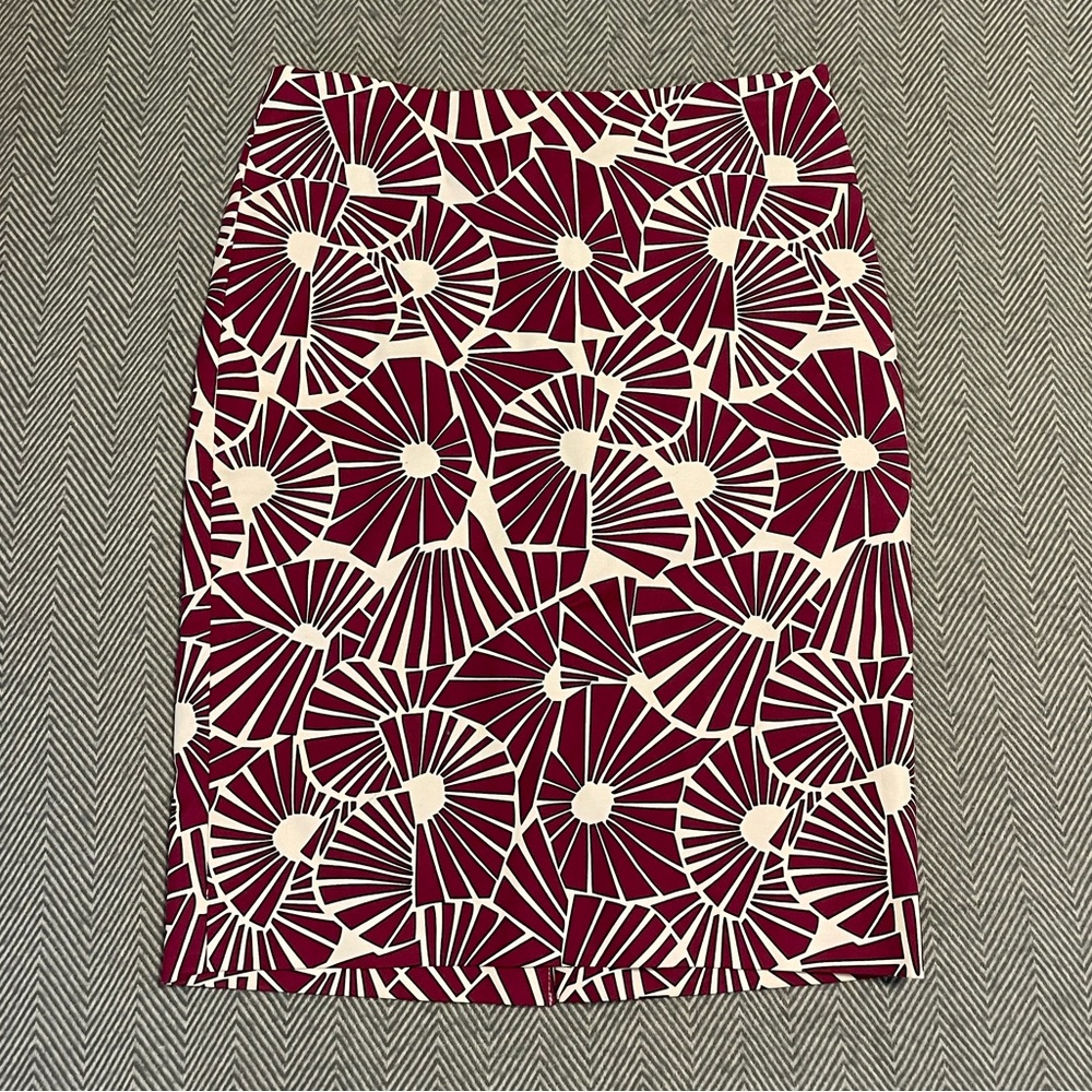 The Limited Geometric Flower Pencil Skirt